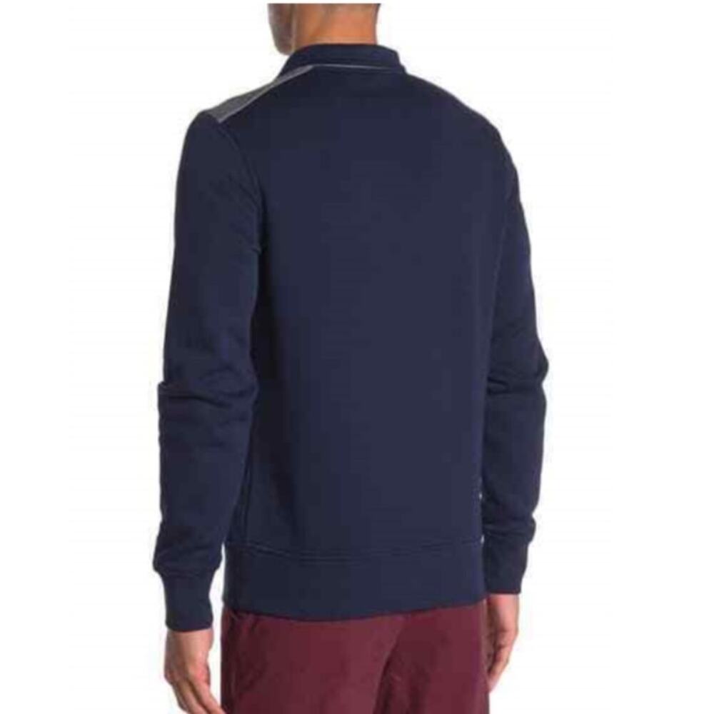 Michael Kors Quarter Zip Pullover Sweater Midnight Blue Gray XL - Picture 2 of 3
